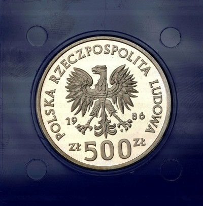 500 złotych 1986 Łokietek - SREBRO