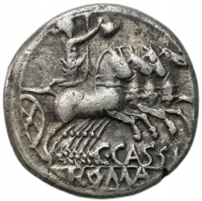 Republika Rzymska, C. Cassius Longinus (126 p.n.e). Denar 126 p.n.e., Rzym