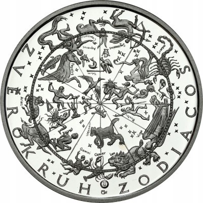 Medal znaki zodiaku – koziorożec, SREBRO