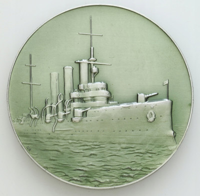 Medal ZSRR Krążownik Aurora pomnik Wielkiej Rewolucji Październikowej 1963