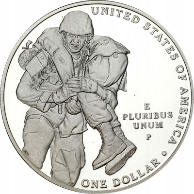 USA. 1 dolar 2011, Medal Honoru – SREBRO