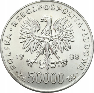 50.000 złotych 1988 Józef Piłsudski