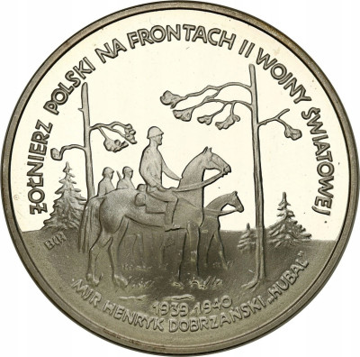 100.000 złotych 1991 Hubal – SREBRO