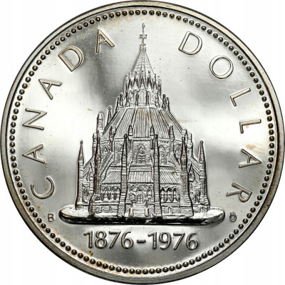 Kanada. 1 dolar 1976 Biblioteka Parlamentu – SREBRO