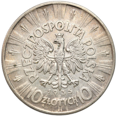 II RP. 10 złotych 1935 Piłsudski – SREBRO