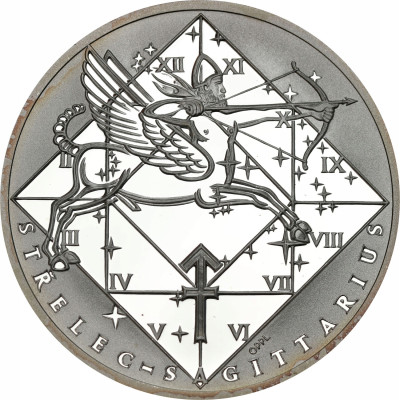 Medal znaki zodiaku – strzelec, SREBRO