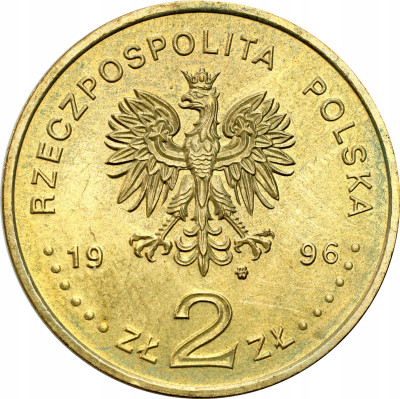 III RP. 2 złote 1996 Zygmunt II August – NAJRZADSZE