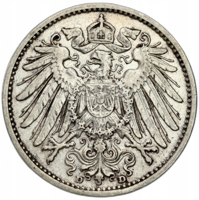 Niemcy - 1 marka 1902 D – SREBRO