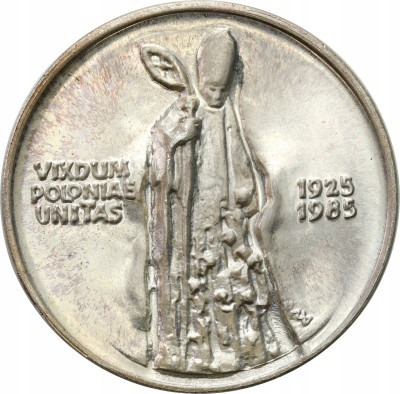 Watykan. Medal 1985 Vixdum Poloniae Unitas – SREBRO