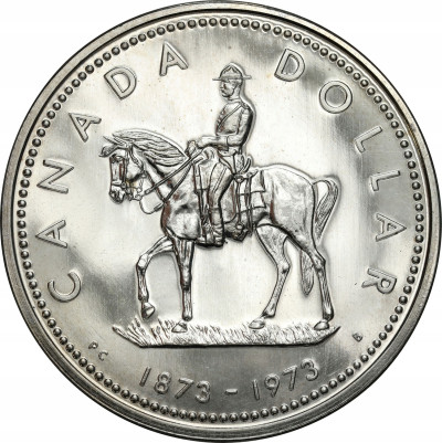 Kanada. 1 dolar 1973, 100 lat Policji Konnej – SREBRO