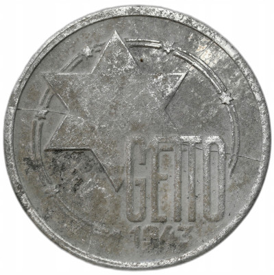 Getto Łódź. 10 Marek 1943 aluminium