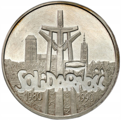 100.000 złotych 1990 Solidarność typ A – SREBRO