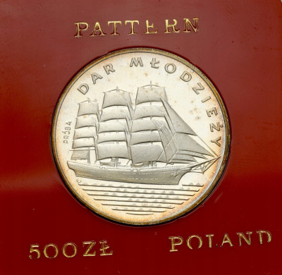 PRÓBA Srebro 500 złotych 1982 Dar Młodzieży