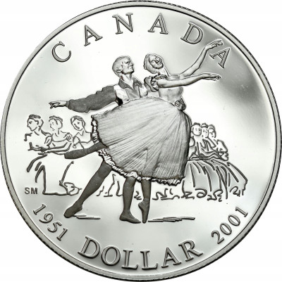 Kanada 1 dolar 2001 balet – SREBRO