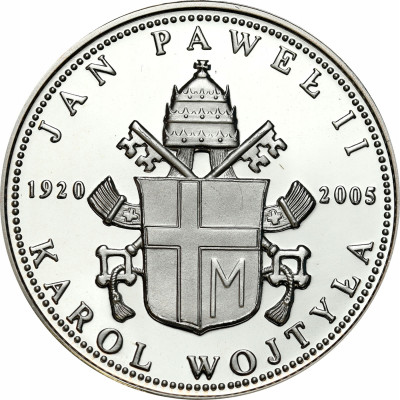 Medal. Jan Paweł II Karol Wojtyła 2005 SREBRO + elegancka kaseta