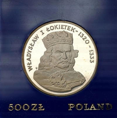 500 złotych 1986 Łokietek - SREBRO