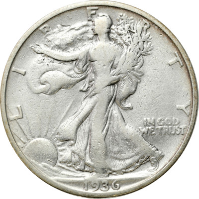 USA. 1/2 dolara 1936 Liberty – SREBRO