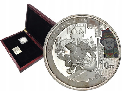 Chińskie Srebrne Monety - Herbaciarnia - Igrzyska Olimpijskie Pekin 2008