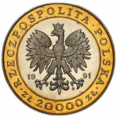 20.000 złotych 1991, 225 lat Mennicy - PIĘKNE