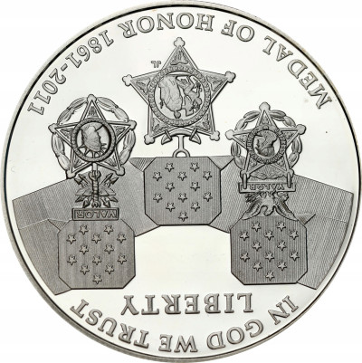 USA. 1 dolar 2011, Medal Honoru – SREBRO