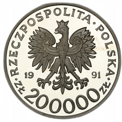 200.000 złotych 1991 Targi Poznańskie – SREBRO