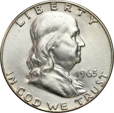 USA. 1/2 dolara 1963 Franklin – SREBRO