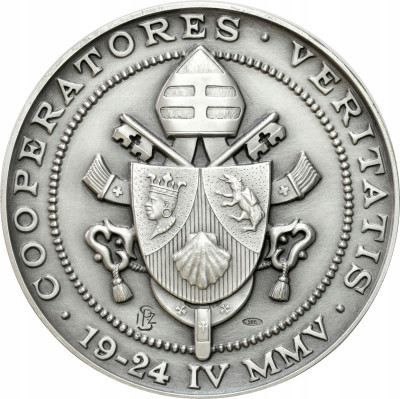 Watykan. Medal Benedykt XVI – SREBRO