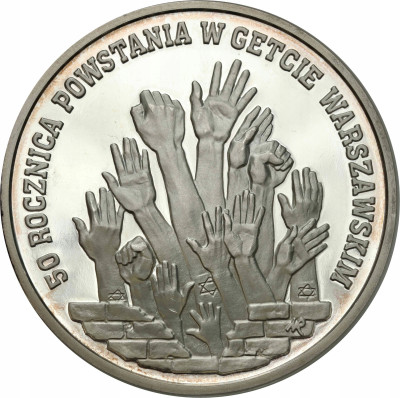 300.000 złotych 1993 Powstanie w Getcie Warszawskim UNCJA SREBRA