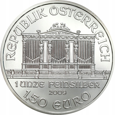 Austria. 1,50 Euro 2009 Filharmonicy SREBRO uncja