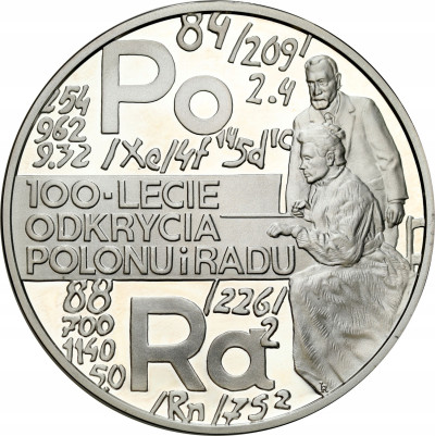 20 złotych 1998 Polon i Rad Skłodowska – SREBRO