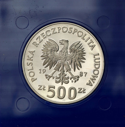 500 złotych 1987 Kazimierz III Wielki - SREBRO