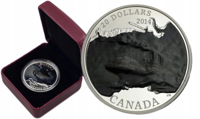 Kanada. 20 dolarów 2014 RMS Empress of Ireland – UNCJA SREBRA