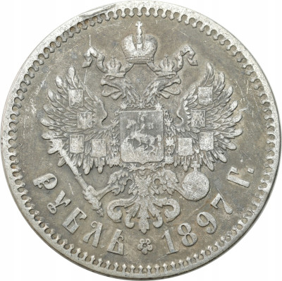 Rosja. Mikołaj II. Rubel 1897 (**), Bruksela