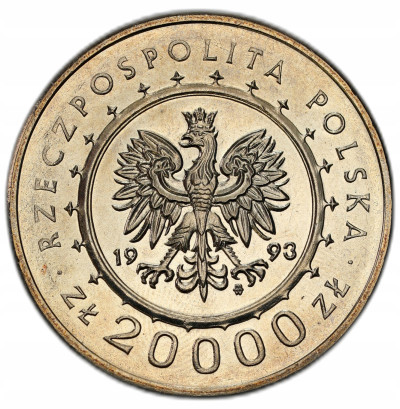 20.000 złotych 1993 Zamek w Łańcucie – PIĘKNE