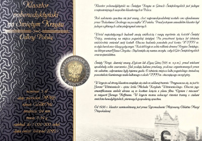 Seria Odkryj Polskę - 5 złotych Klasztor pobenedyktyński na Świętym Krzyżu