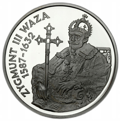 10 złotych 1998 Zygmunt III Waza półpostać – SREBRO