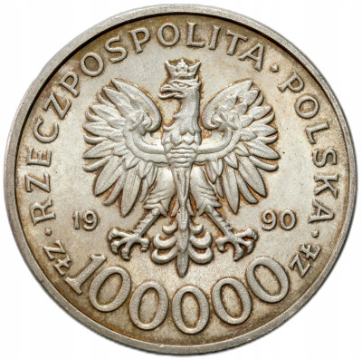 100.000 złotych 1990, Solidarność typ C – NAJRZADSZA