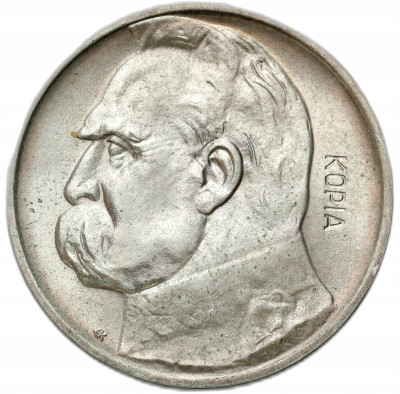 KOPIA 2 złote 1936 Piłsudski, SREBRO - PIĘKNE