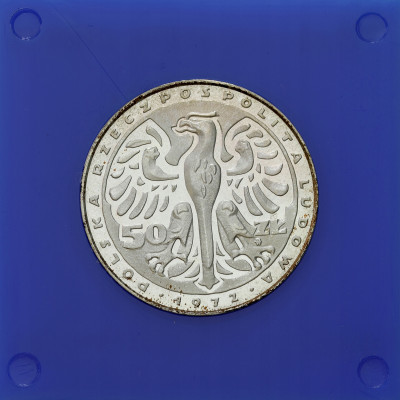 PRL. PRÓBA SREBRO 50 złotych 1972, Fryderyk Chopin