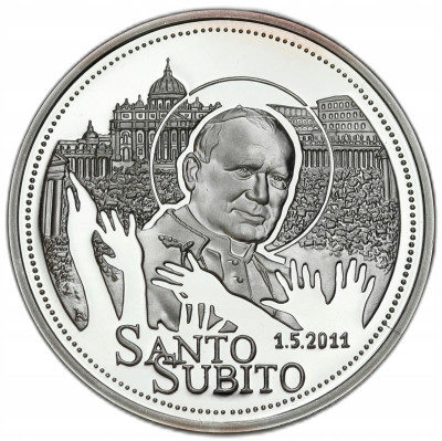 Medal. Jan Paweł II Karol Wojtyła – SREBRO
