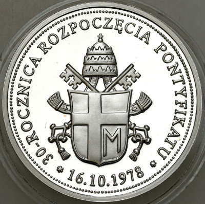 Medal J.P II – 30 rocznica pontyfikatu – SREBRO
