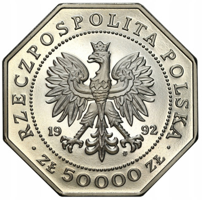50.000 złotych 1992 Virtutti Militari
