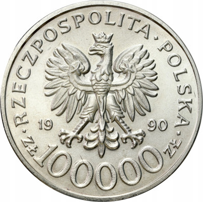 100.000 złotych 1990, Solidarność typ C – NAJRZADSZA