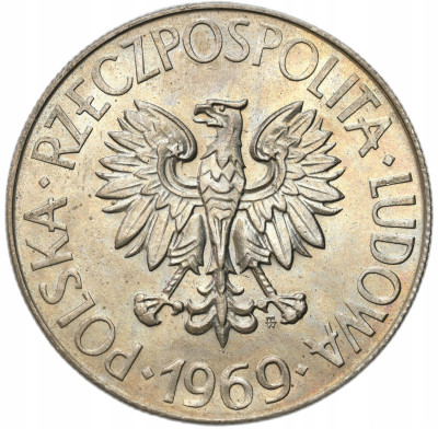 PRL. 10 złotych 1969 Kościuszko – PIĘKNY
