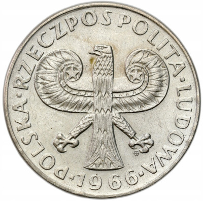 PRL. 10 złotych 1966 mała kolumna