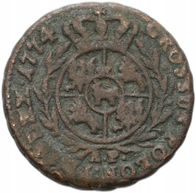 Stanisław August Poniatowski. Trojak 1774 AP, Warszawa