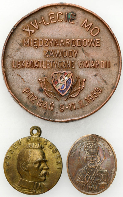 Polska, Ukraina. Zestaw 3 medali