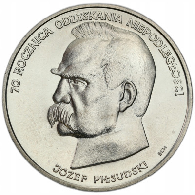 PRL. 50.000 złotych 1988 Józef Piłsudski – SREBRO