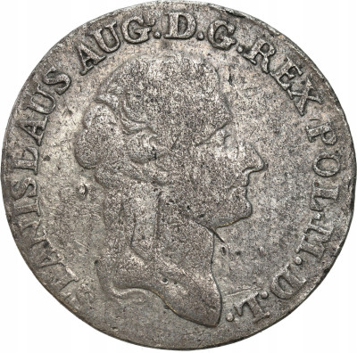 Stanisław August Poniatowski. Złotówka (4 grosze) 1787 EB, Warszawa