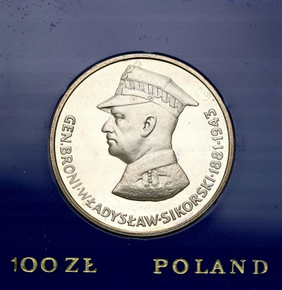 100 złotych 1981 Sikorski - SREBRO